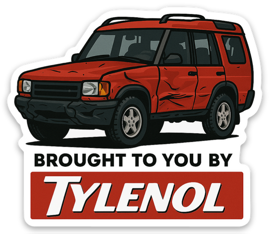 Brought to you by Tylenol - Discovery II Sticker