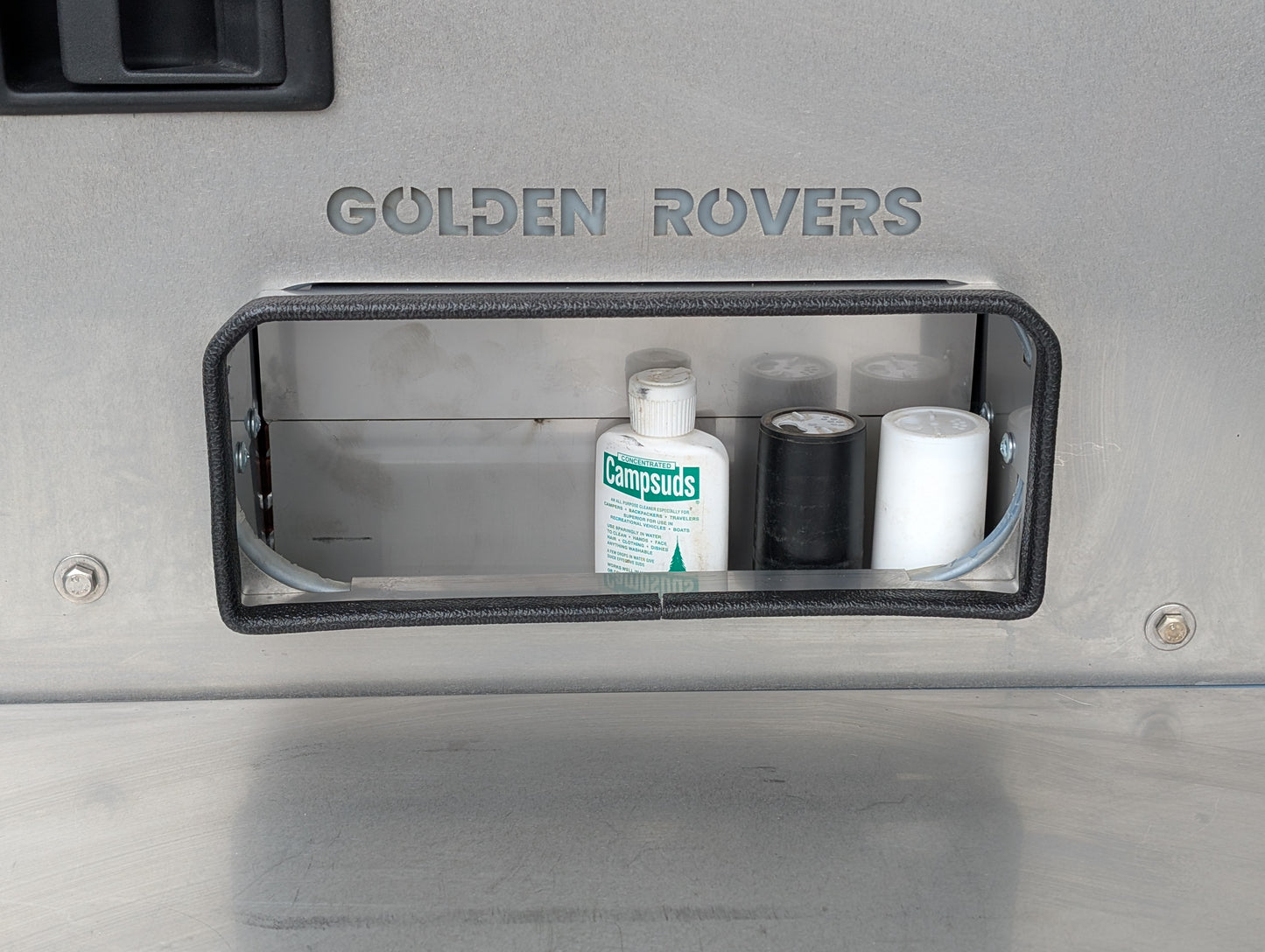 Discovery 1 & 2 Tailgate Table Storage Cubby - V2 Metal