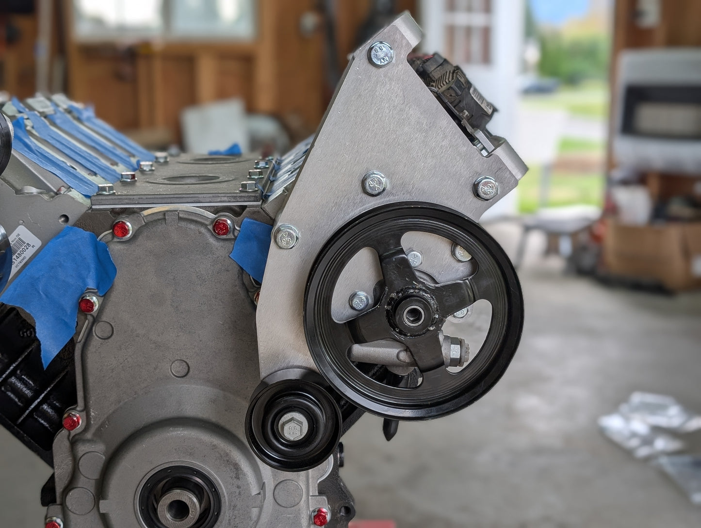 LS Swap Rover AC and GM Powersteering Mount