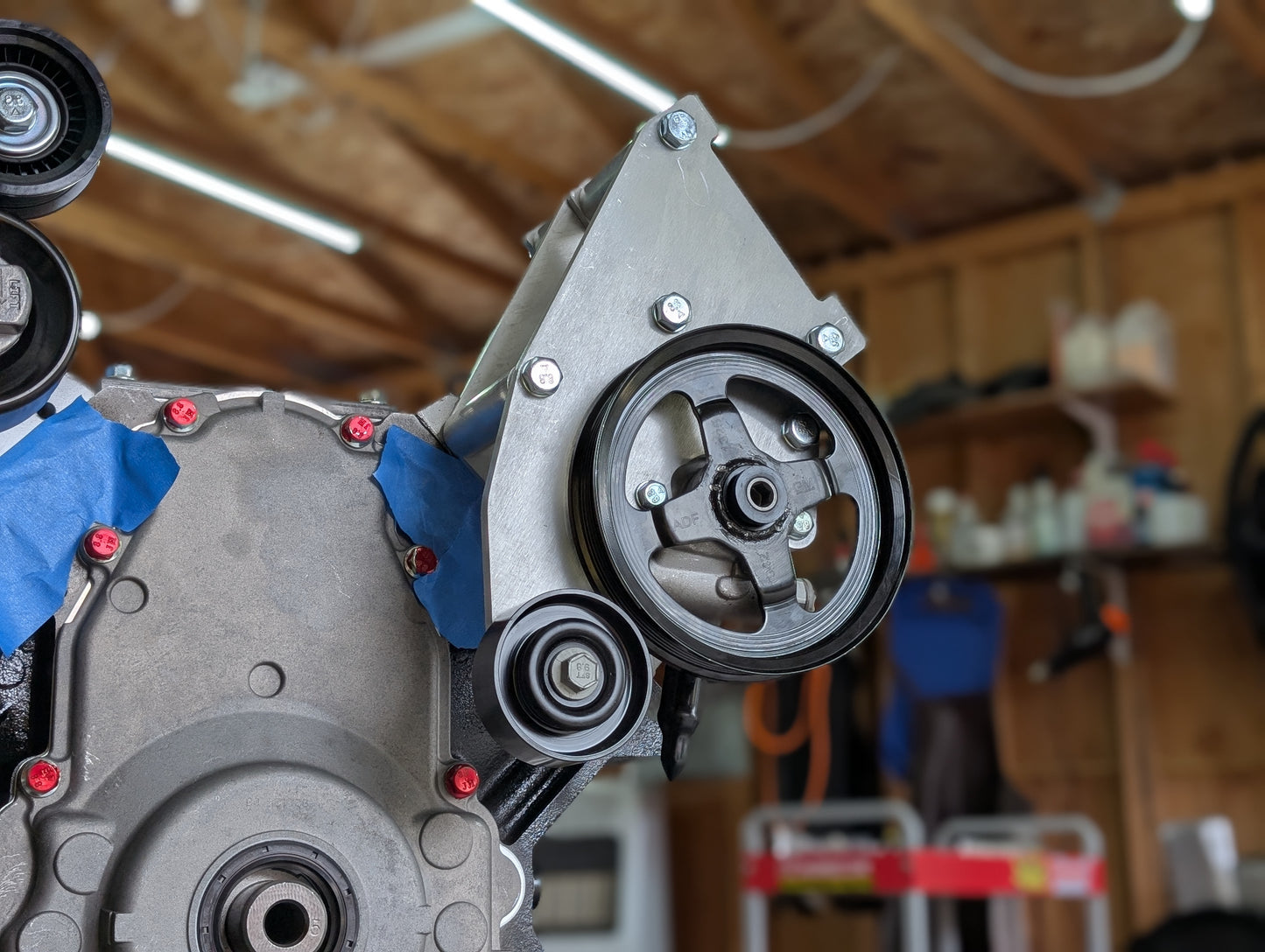 LS Swap Rover AC and GM Powersteering Mount