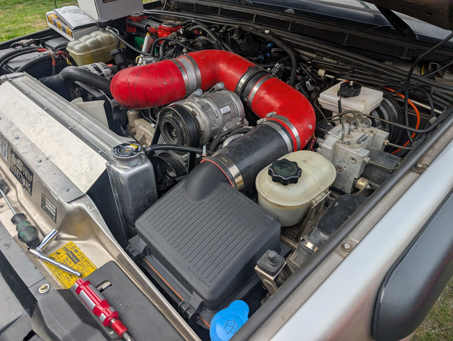 Discovery 2 LS Swap Air Box Lid With 4" Outlet
