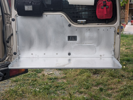 Discovery 1 & 2 Folding Tailgate Table - Aluminum