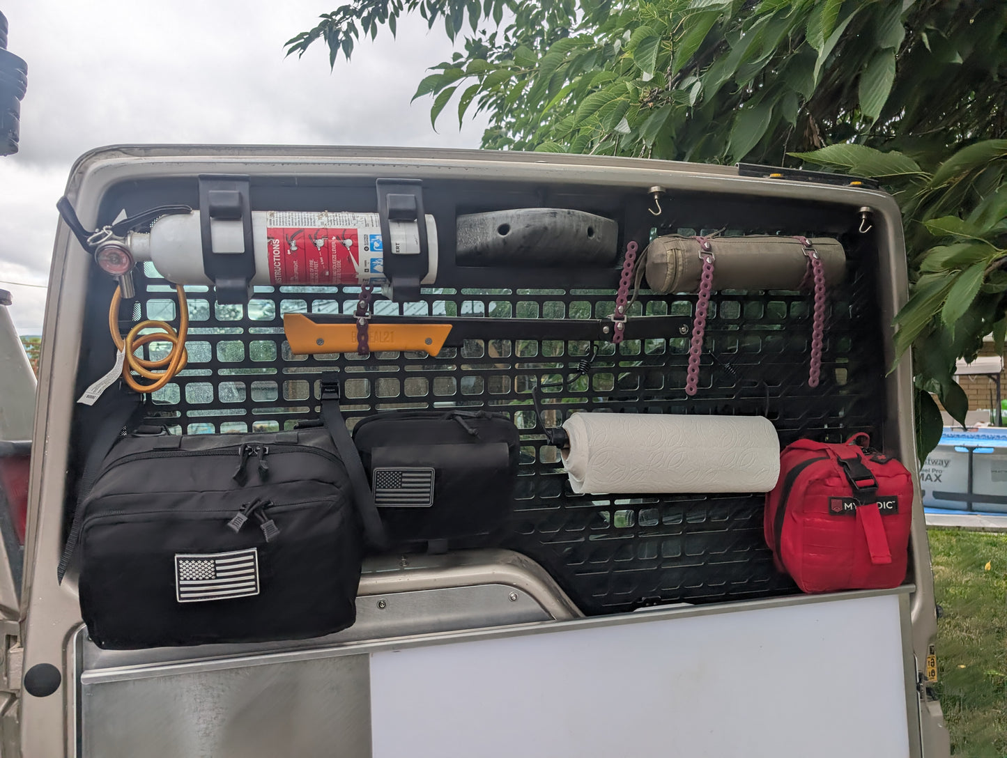 Discovery 1 & 2 Rear Window MOLLE Panel