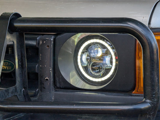 Raxiom Axial Series 7" LED Halo Headlights with DRL and Amber Turn Signals (Pair)