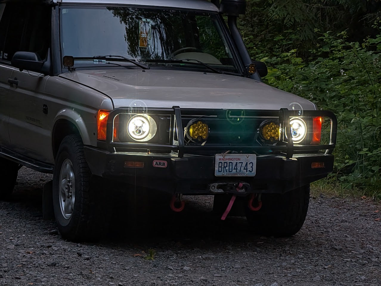 Raxiom Axial Series 7" LED Halo Headlights with DRL and Amber Turn Signals (Pair)