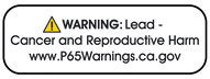 California prop 65 warning